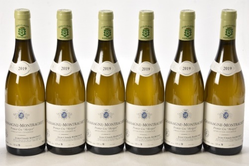 Chassagne Montrachet Blanc 1er Cru Morgeot 2019 Domaine Ramonet 6 bts OCC In Bond