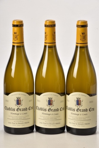 Chablis Grand Cru Les Clos Hommage a Louis 2021 Domaine Jean - Paul & Benoit Droin 3 bts In Bond