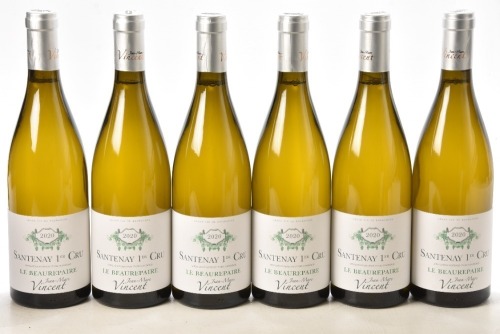Santenay 1er Cru Beaurepaire Blanc 2020 Domaine Jean-Marc Vincent 6 bts OCC In Bond