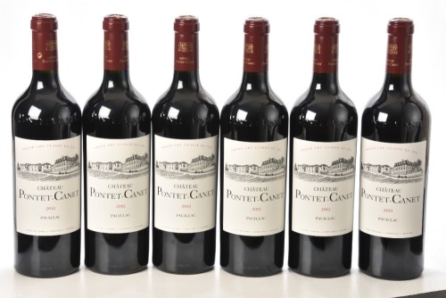 Chateau Pontet Canet 2012 Pauillac 6 bts OWC In Bond