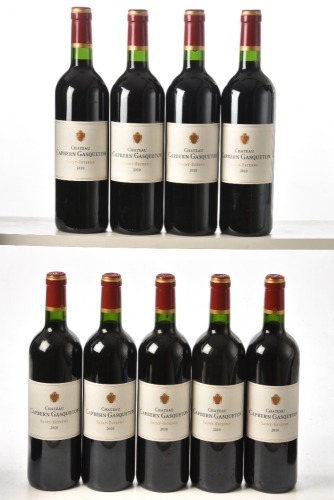 Chateau Cap Berne Gasqueton St Esteph 2010 9 bts