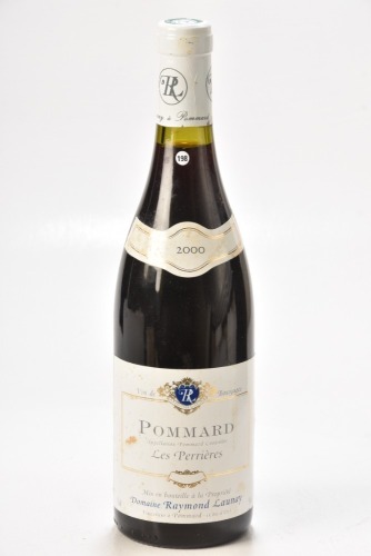 Volnay 1er Cru clos des Chenes, Chateau Du Meursault 2000 1 bt Pommard 1er Cru Epenots Jean Monnier 1997 1 bt Pommard 1er Cru Les Perriers, Raymond Launay 2000 1 bt Above 3 bts