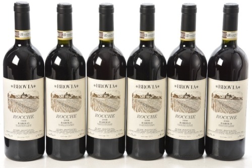 Barolo Rocche 2008 Brovia 6 bts OCC In Bond