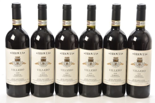 Barolo Villero 2008 Brovia 6 bts OCC In Bond