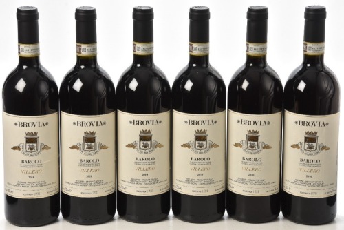 Barolo Villero 2010 Brovia 6 bts OCC In Bond