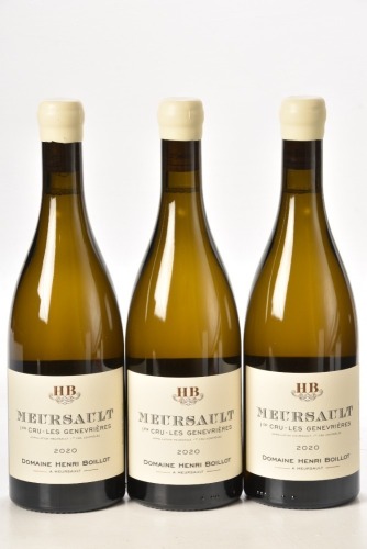 Meursault 1er Cru Les Genevrieres 2020 Domaine Henri Boillot 3 bts IN BOND