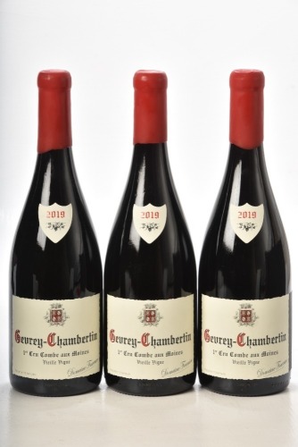 Gevrey Chambertin 1er Cru Combe aux Moines 2019 Domaine Fourrier 3 bts In Bond