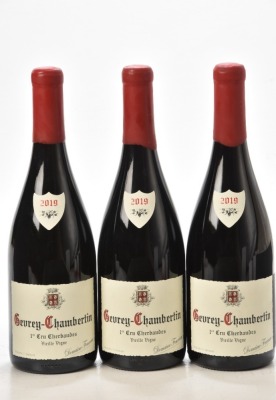 Gevrey Chambertin 1er Cru Cherbaudes 2019 Domaine Fourrier 3 bts In Bond