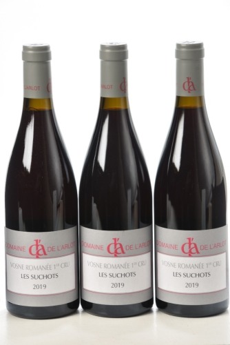 Vosne Romanee 1er Cru Les Suchots 2019 Domaine de L'Arlot 3 bts IN BOND