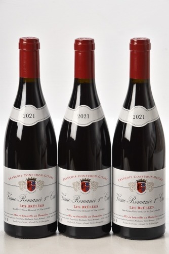 Vosne Romanee 1er Cru Les Brulees 2021 Domaine Confuron Gindre 3 bts IN BOND