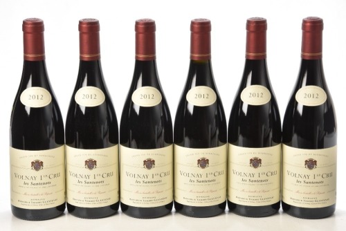 Volnay 1er Cru Santenots 2012 Domaine Bernard & Thierry Glantenay 6 bts OCC In Bond