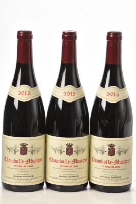 Chambolle Musigny 1er Cru Les Cras 2015 Domaine Ghislaine Barthod 3 bts In Bond