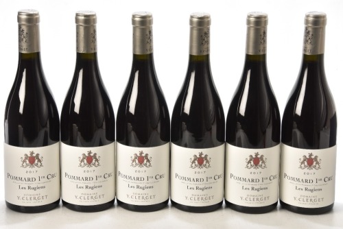 Pommard 1er Cru Les Rugiens 2017 Domaine Yvon Clerget 6 bts OCC In Bond