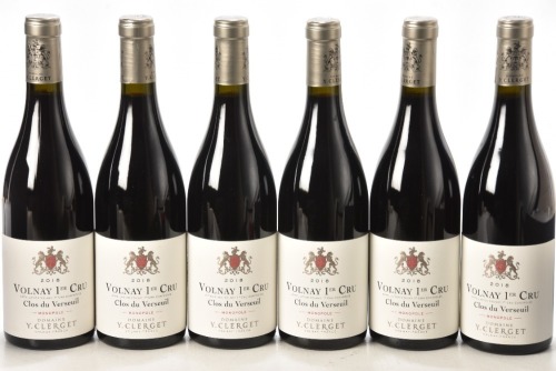 Volnay 1er Cru Clos du Verseuil 2018 Domaine Yvon Clerget 6 bts OCC In Bond