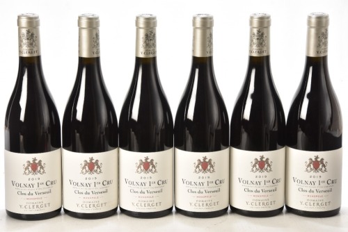 Volnay 1er Cru Clos du Verseuil 2019 Domaine Yvon Clerget 6 bts OCC In Bond