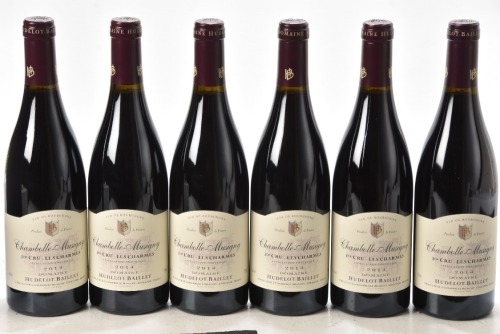 Chambolle Musigny 1er Cru Les Charmes 2014 Domaine Hudelot Baillet 6 bts OCC In Bond