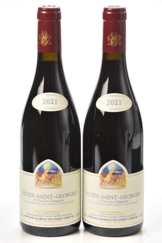 Nuits Saint Georges 1er Cru Les Chaignots 2021 Domaine Georges Mugneret-Gibourg 2 bts IN BOND