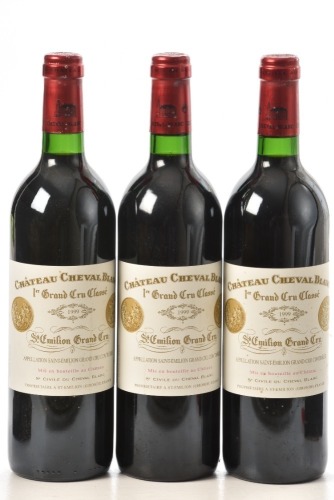 Chateau Cheval Blanc GCCA Saint Emilion 1999 3 bts