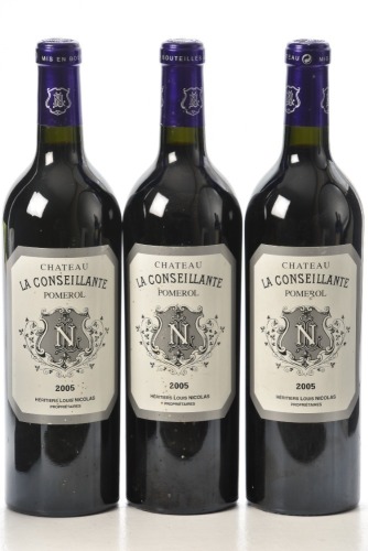 Chateau La Conseillante Pomerol 2005 3 bts