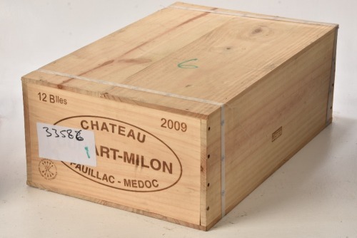 Chateau Duhart Milon Rothschild 2009 Pauillac 12 bts OWC In Bond