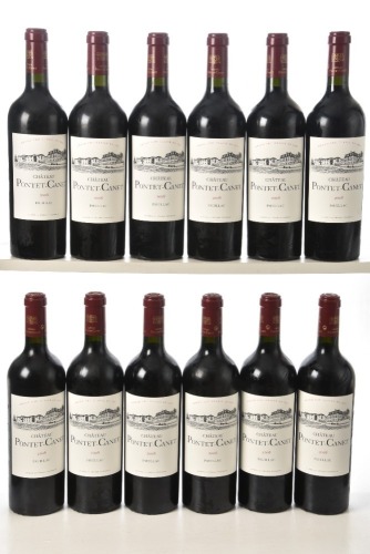 Chateau Pontet Canet 2008 Pauillac 12 bts OWC In Bond