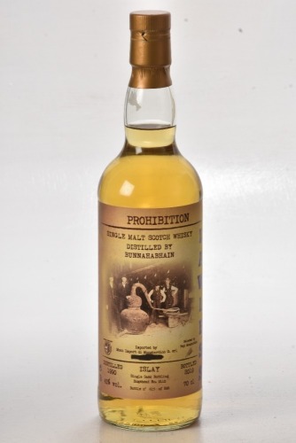 Prohibition Lawless Bunnahabhain 1990 19 yr old Bt 25/292