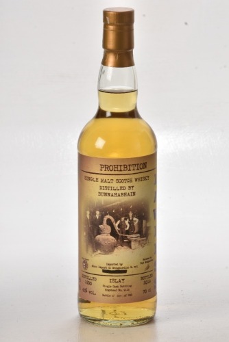 Prohibition Lawless Bunnahabhain 1990 19 yr old Bt 264/292