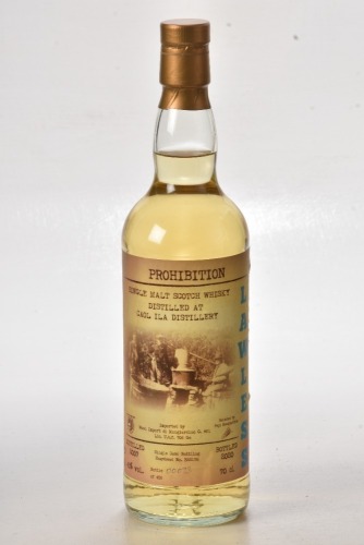 Prohibition Lawless Caol Isla 2007 13 yr old Bt 00093/456 NB Bt No Written not printed