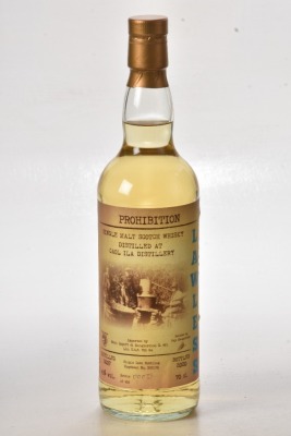 Prohibition Lawless Caol Isla 2007 13 yr old Bt 00093/456 NB Bt No Written not printed
