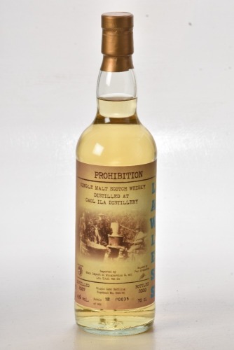 Prohibition Lawless Caol Isla 2007 13 yr old Bt 00035/456 In Bond