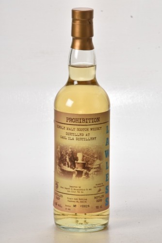 Prohibition Lawless Caol Isla 2007 13 yr old Bt 00026/456 In Bond