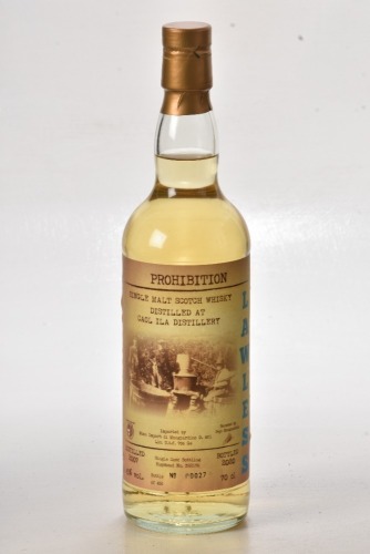 Prohibition Lawless Caol Isla 2007 13 yr old Bt 00027/456 In Bond