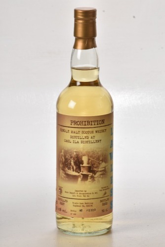 Prohibition Lawless Caol Isla 2007 13 yr old Bt 00308/456 In Bond