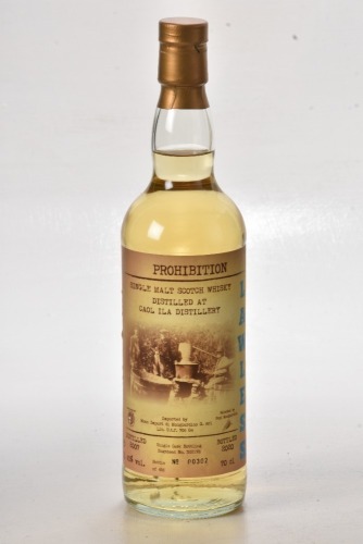 Prohibition Lawless Caol Isla 2007 13 yr old Bt 00302/456 In Bond