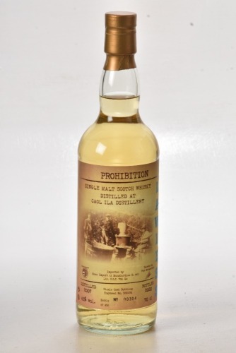 Prohibition Lawless Caol Isla 2007 13 yr old Bt 00304/456 In Bond