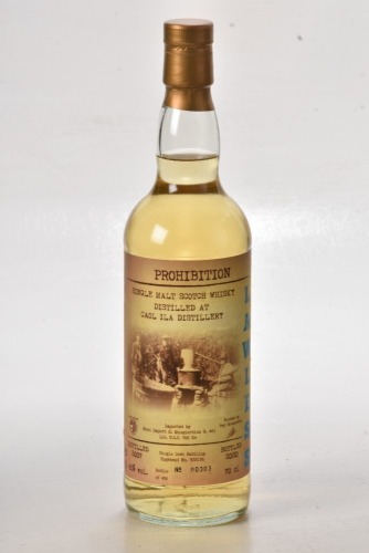 Prohibition Lawless Caol Isla 2007 13 yr old Bt 00303/456 In Bond