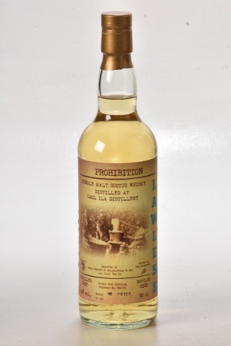 Prohibition Lawless Caol Isla 2007 13 yr old Bt 00300/456 In Bond
