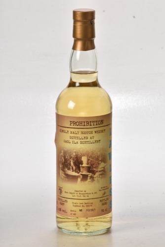 Prohibition Lawless Caol Isla 2007 13 yr old Bt 00301/456 In Bond