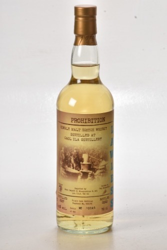 Prohibition Lawless Caol Isla 2007 13 yr old Bt 00045/456 In Bond