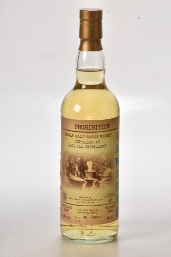 Prohibition Lawless Caol Isla 2007 13 yr old Bt 00044/456 In Bond