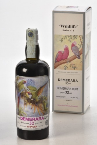 Silver Seal Enmore 1977 Demerara Rum 32 Yr Old 64.4% Vol 70 Cl 1 bt Presentation Box In Bond