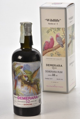 Silver Seal Enmore 1977 Demerara Rum 32 Yr Old 64.4% Vol 70 Cl 1 bt Presentation Box In Bond