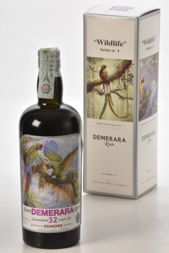 Silver Seal Enmore 1977 Demerara Rum 32 Yr Old 64.4% Vol 70 Cl 1 bt Presentation Box In Bond
