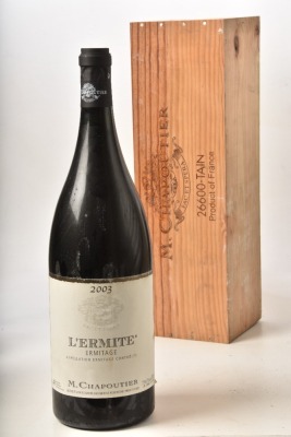 Ermitage L Ermite 2003 Domaine Michel Chapoutier 1 Dbl Mag