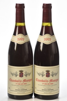 Chambolle Musigny 1er Cru Les Cras 2002 Domaine Ghislaine Barthod 2 bts