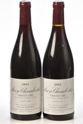 Mazy Chambertin Grand Cru 2003 Domaine Frederic Esmonin 2 bts