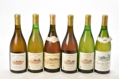 Vouvray Clos du Bourg 1er Trie Moelleux 1989 Domaine Huet 1 bt Vouvray Clos du Bourg Sec 2005 Domaine Huet 1 bt Vouvray le Haut-Lieu Demi Sec 1971 Domaine Huet 1 bt Vouvray le mont Demi Sec 1988 Domaine Huet 1 bt Vouvray le mont Sec 1999 Domaine Huet 1 bt