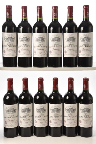 Chateau Grand Puy Lacoste 2008 Pauillac 12 bts OWC