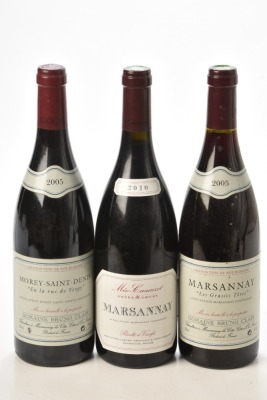 Morey Saint Denis En la rue de Vergy 2005 Domaine Bruno Clair 1 bt Marsannay Les Grasses Tetes 2005 Domaine Bruno Clair Marsannay 2010 Domaine Meo Camuzet 1 bt Above 3 bts