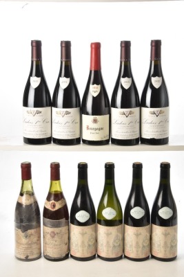 Ladoix 1er Cru Le Bois Roussot 2015 Domaine Gaston & Pierre Ravaut 4 bts Bourgogne Pinot Noir 2018 Domaine Fourrier 1 bt Chassagne Montrachet Rouge 1er Cru Morgeot 1978 Domaine Jean et Fernand Pillot 1 bt Corton Grand Cru Clos de la Vigne au Saint 1985 Do